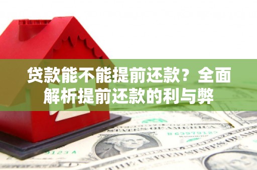 多伦贷款能不能提前还款？全面解析提前还款的利与弊