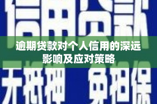 多伦逾期贷款对个人信用的深远影响及应对策略