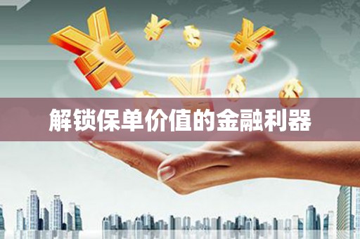 多伦解锁保单价值的金融利器
