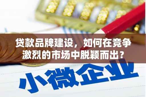多伦贷款品牌建设，如何在竞争激烈的市场中脱颖而出？
