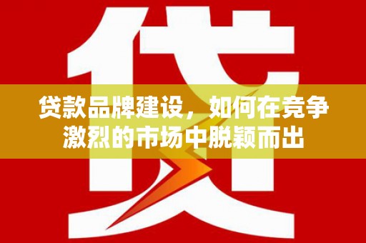 多伦贷款品牌建设，如何在竞争激烈的市场中脱颖而出