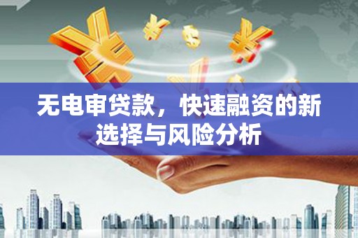 多伦无电审贷款，快速融资的新选择与风险分析