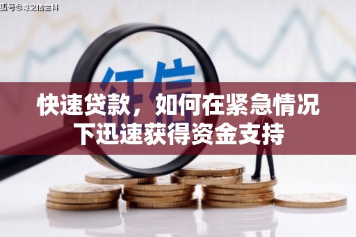 多伦快速贷款，如何在紧急情况下迅速获得资金支持