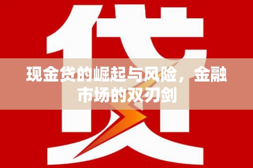 多伦现金贷的崛起与风险，金融市场的双刃剑