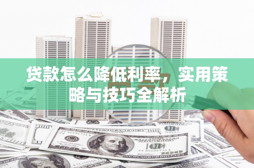 多伦贷款怎么降低利率，实用策略与技巧全解析