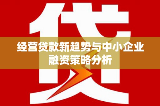 多伦经营贷款新趋势与中小企业融资策略分析